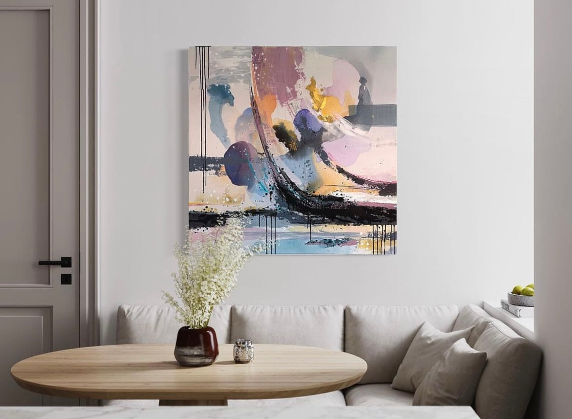 Blurred Intensity 100x100cm
